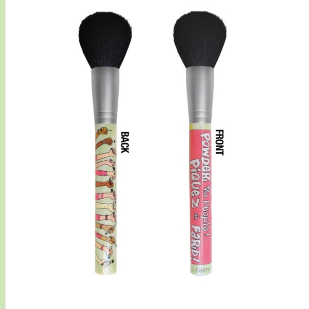 TheBalm powder to the people blush/powder brush